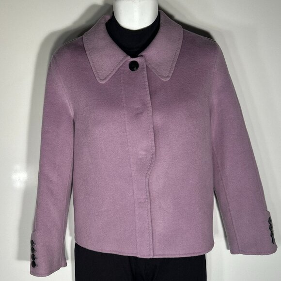 NWT XWI SZ L Lavender Purple Relaxed Jacket Old $$ Timeless Capsule Minimalist - Picture 1 of 8